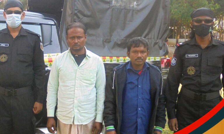সৌদির রিয়াল দেখিয়ে প্রতারণা : সিলেটে র্যা বের হাতে আটক দুই প্রতারক