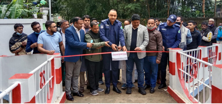 বিশ্বনাথে যুক্তরাষ্ট্র প্রবাসীর অর্থায়নে<br>নির্মিত ব্রিজের উদ্বোধন